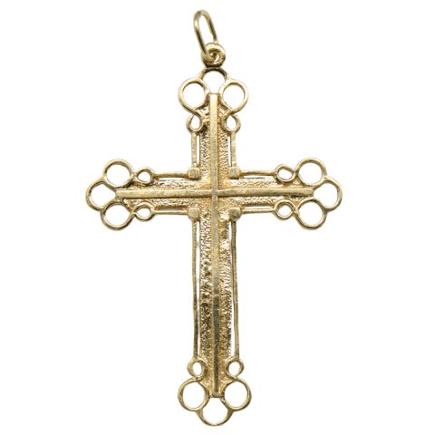 10 Karat Yellow Gold Cross Pendant