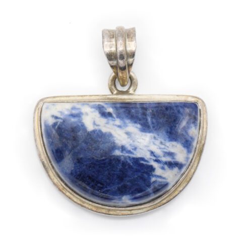 Sterling Silver & Sodalite Pendant