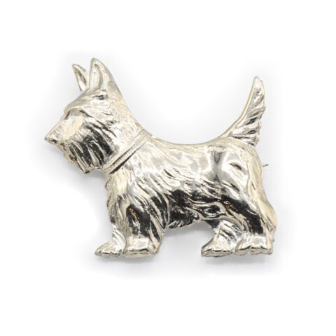 Sterling Silver Scottish Terrier Brooch