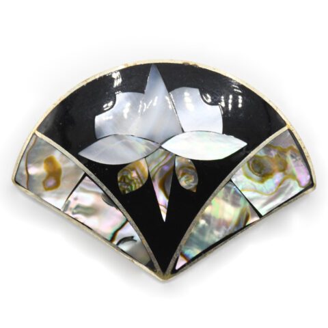 Pearl, Abalone & Black Onyx Brooch/Pendant