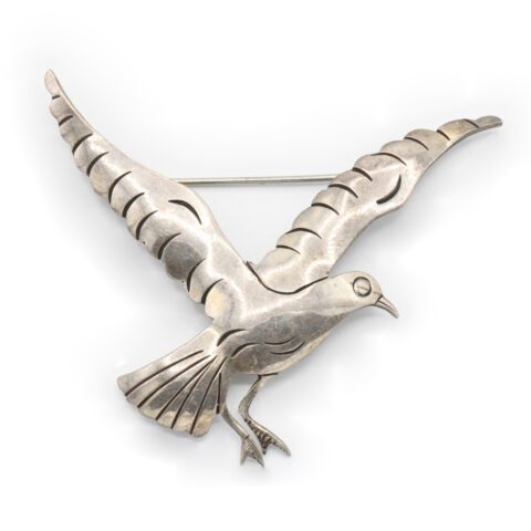 Sterling Silver Bird Brooch