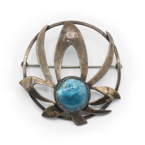 LBN Sterling Silver & Enamel Brooch