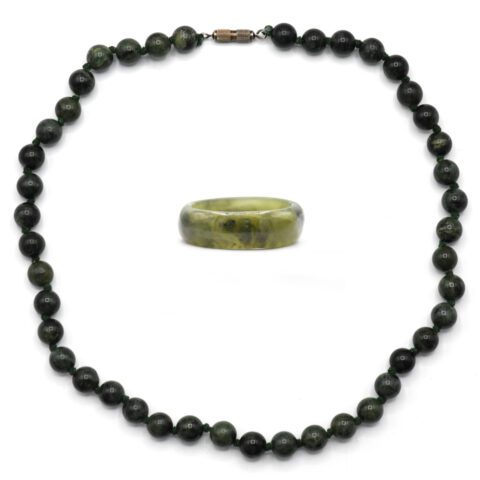 Jade Necklace & Ring Set