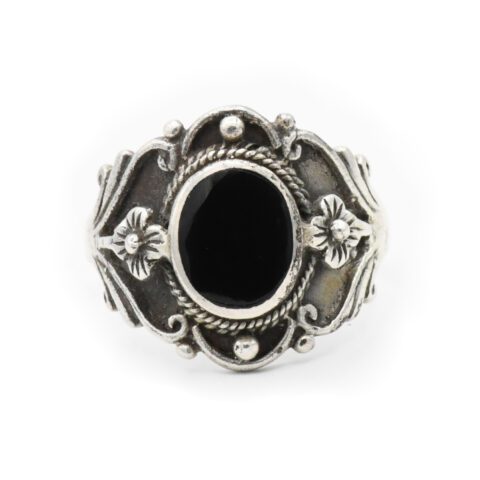 Sterling Silver & Black Onyx Ring