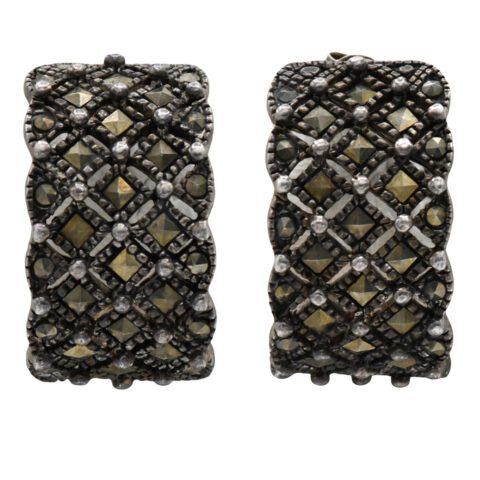 Sterling Silver & Marcasite Earrings