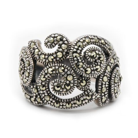 Sterling Silver & Marcasite Ring
