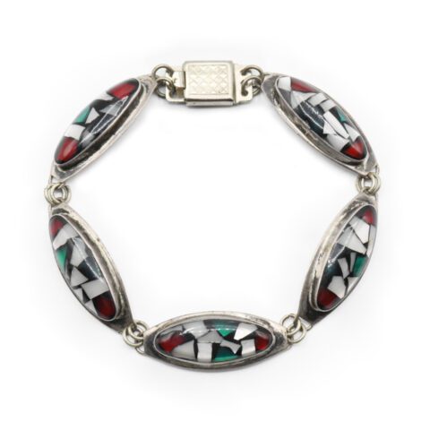 Sterling Silver Multi Gemstone Bracelet