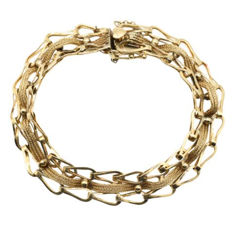 14K Yellow Gold Articulated Bracelet
