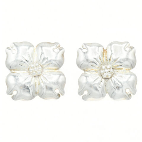 Carsi Sterling Silver Flower Earrings