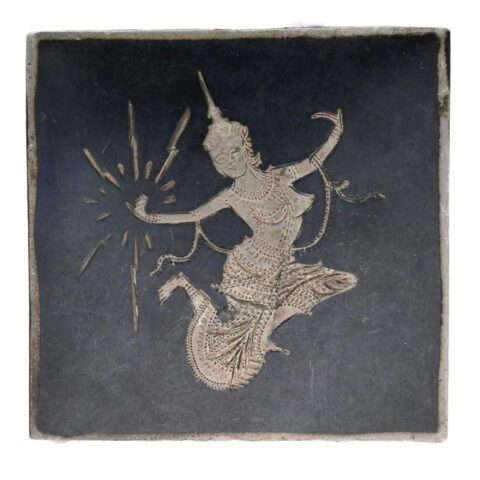 Siam Sterling Silver & Niello Mekhala Brooch