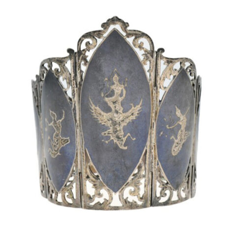 Siam Sterling Silver & Niello Mekhala Bracelet