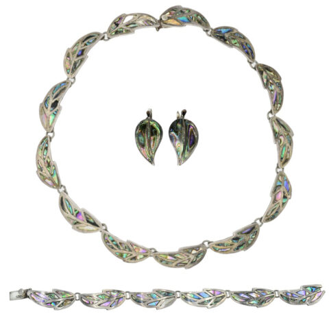Sterling Silver & Abalone Jewelry Suite