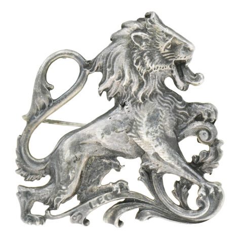 Guglielmo Cini Sterling Silver Leo Lion Brooch