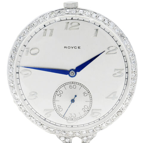 Royce Platinum & Diamond Pocket Watch