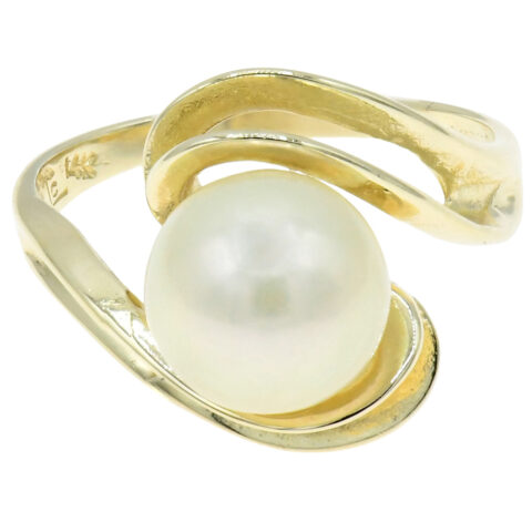 14K Yellow Gold & Pearl Ring