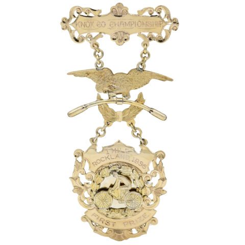 10K Yellow Gold Knox Co. Championship Medal, 1896