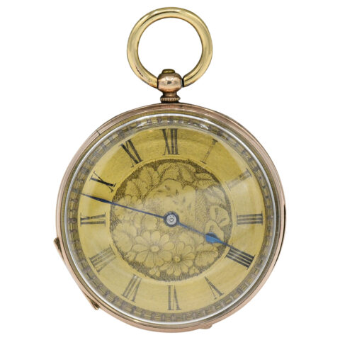 9K Gold Plated & Cuivre Pocket Watch