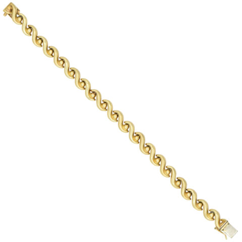 14K Yellow Gold Articulated Bracelet