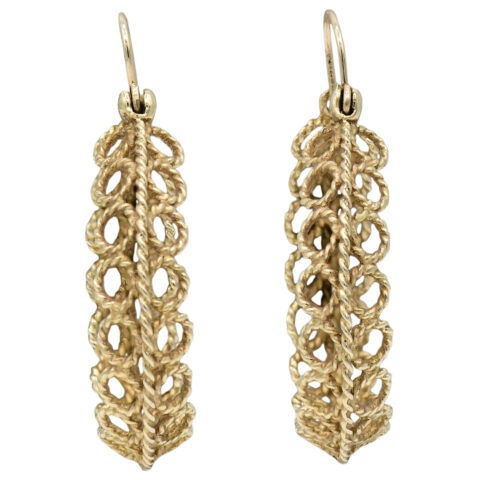 14K Yellow Gold Hoop Earrings