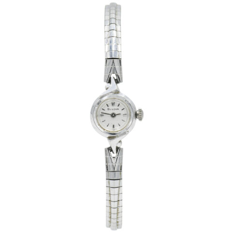 Bulova 14K White Gold Wristwatch