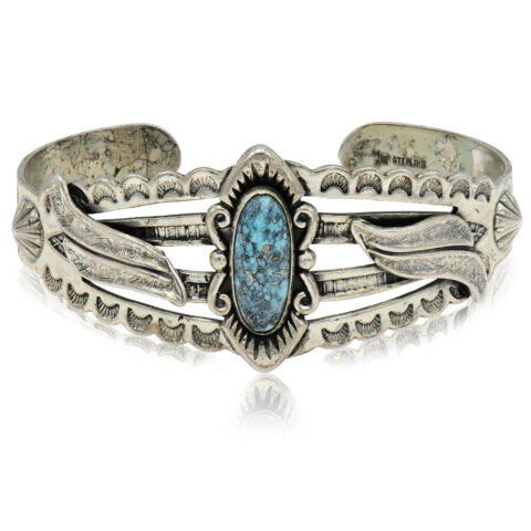 Sterling Silver & Turquoise Cuff Bracelet