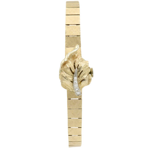 Altair 14K Yellow Gold & Diamond Bracelet Watch