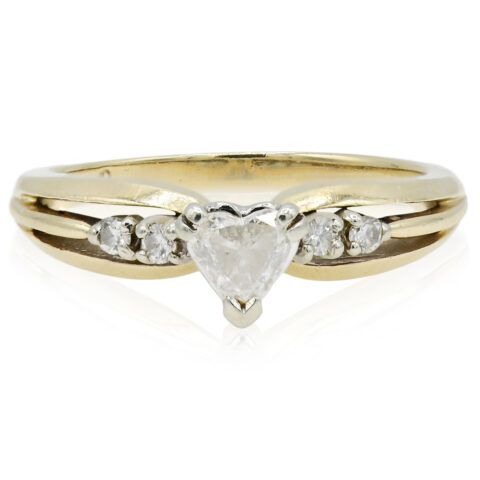 14K Yellow Gold & Diamond Ring