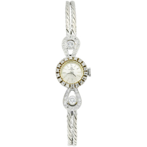 Bucherer 18K White Gold & Diamond Wristwatch