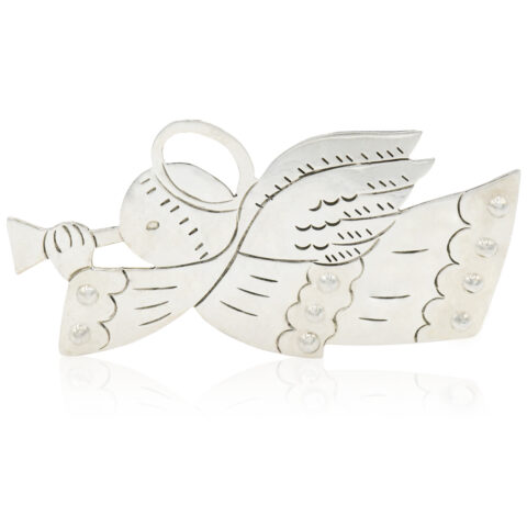 Sterling Silver Angel Brooch