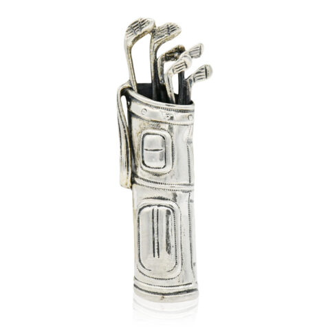 Beau Sterling Silver Golf Bag Brooch
