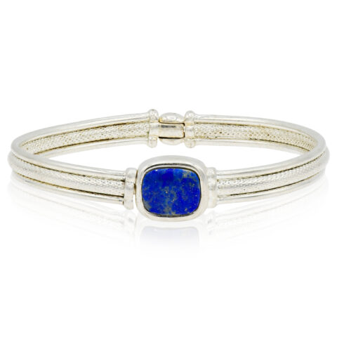 Sterling Silver & Lapis Lazuli Bracelet