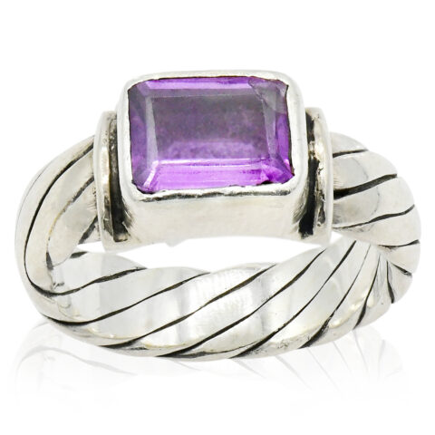 Sterling Silver & Amethyst Ring