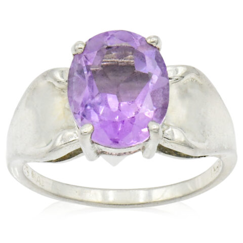 Sterling Silver & Amethyst Ring