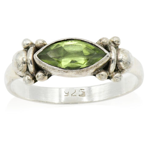 Sterling Silver & Peridot Ring