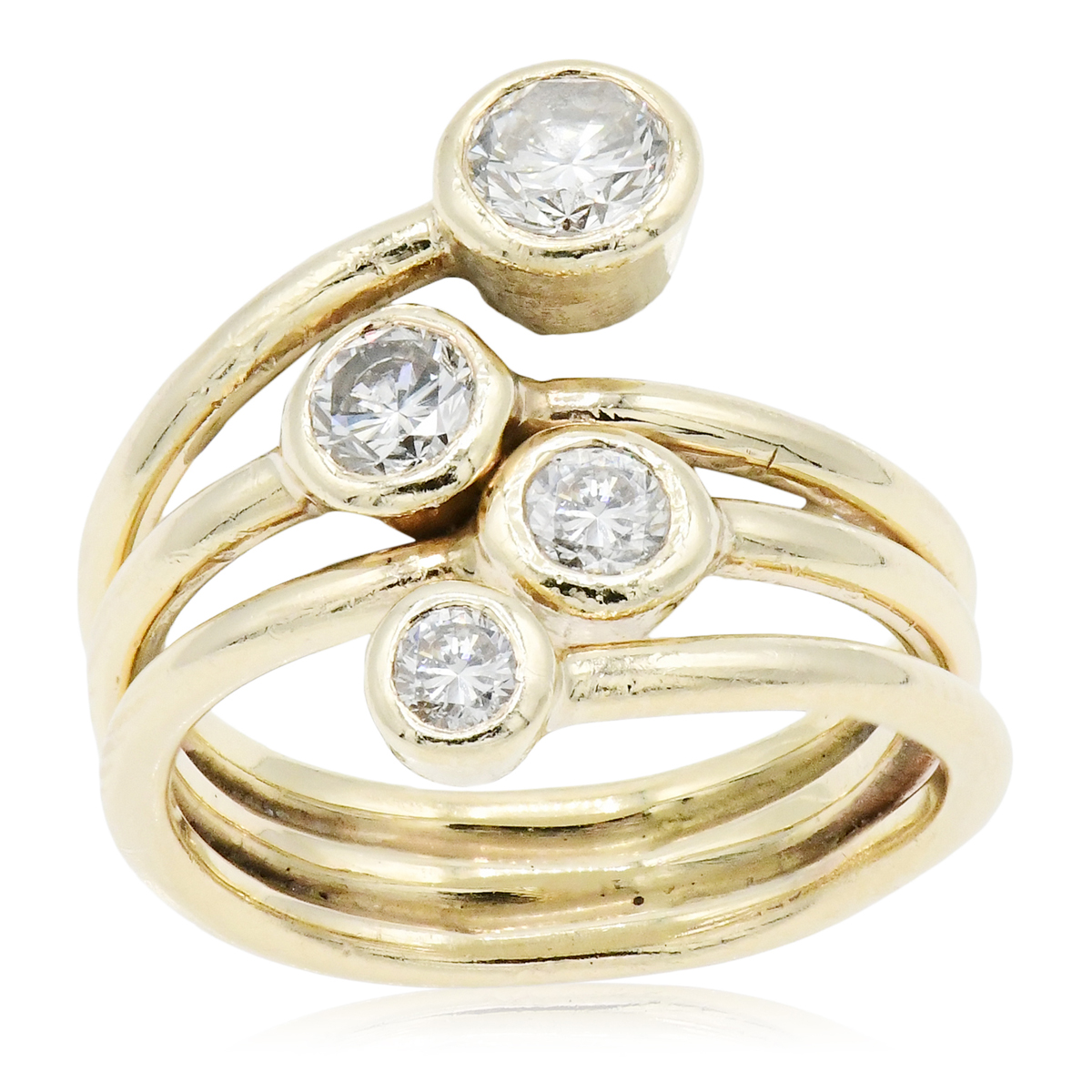 14K Yellow Gold & Diamond Ring