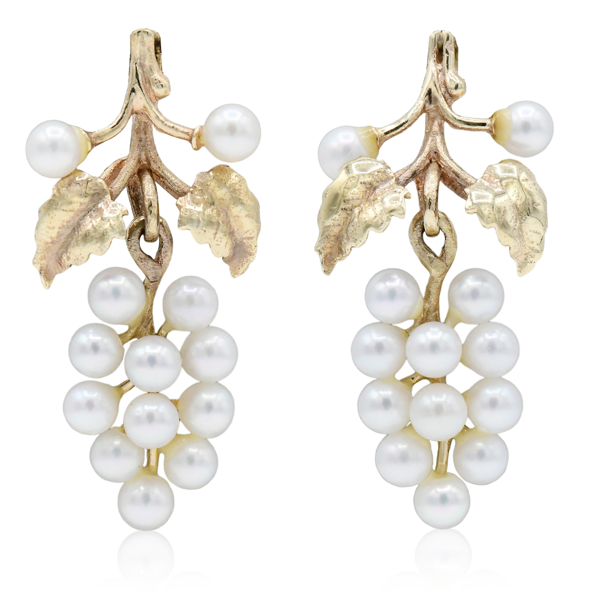 Carla 14K Yellow Gold & Pearl Grape Cluster Earrings