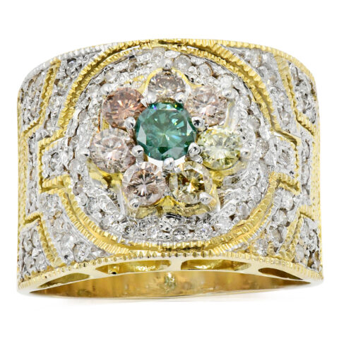 18K Yellow Gold & Diamond Ring