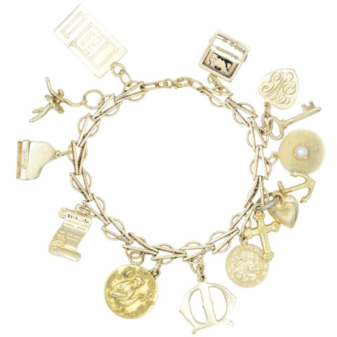 14K Yellow Gold Charm Bracelet