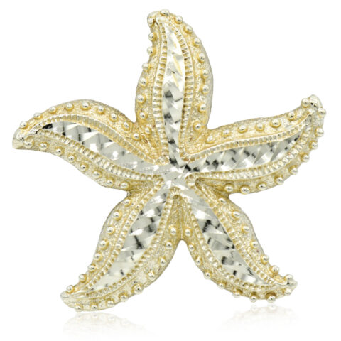 14K Yellow Gold Starfish Pendant