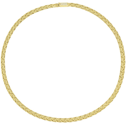 Tiffany & Co. 18K Yellow Gold Italian Woven Collar Necklace